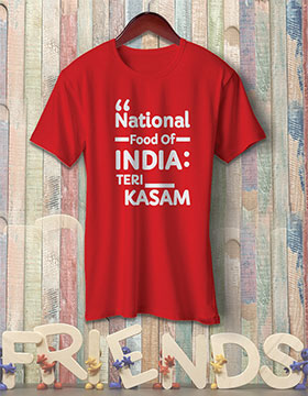 National Food Of India Teri Kasam - Red