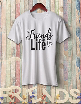 Friends For Life - White