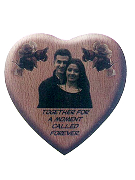 Personalised Heart Shape Wooden   Plaque (1089sm)