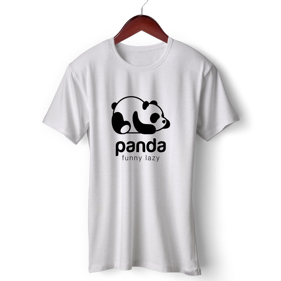 Panda T Shirts |Funny Lazy Panda | Round Neck Half Sleeve |Regular Fit