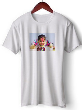 Holi Hai Baby Girl Playing |Dry Fit |Round Neck Half Sleeve |Regular Fit