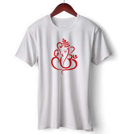 Unisex Cotton T Shirts | Ganesh Ji | Devotional T Shirt| Round Neck Half Sleeve |Regular Fit