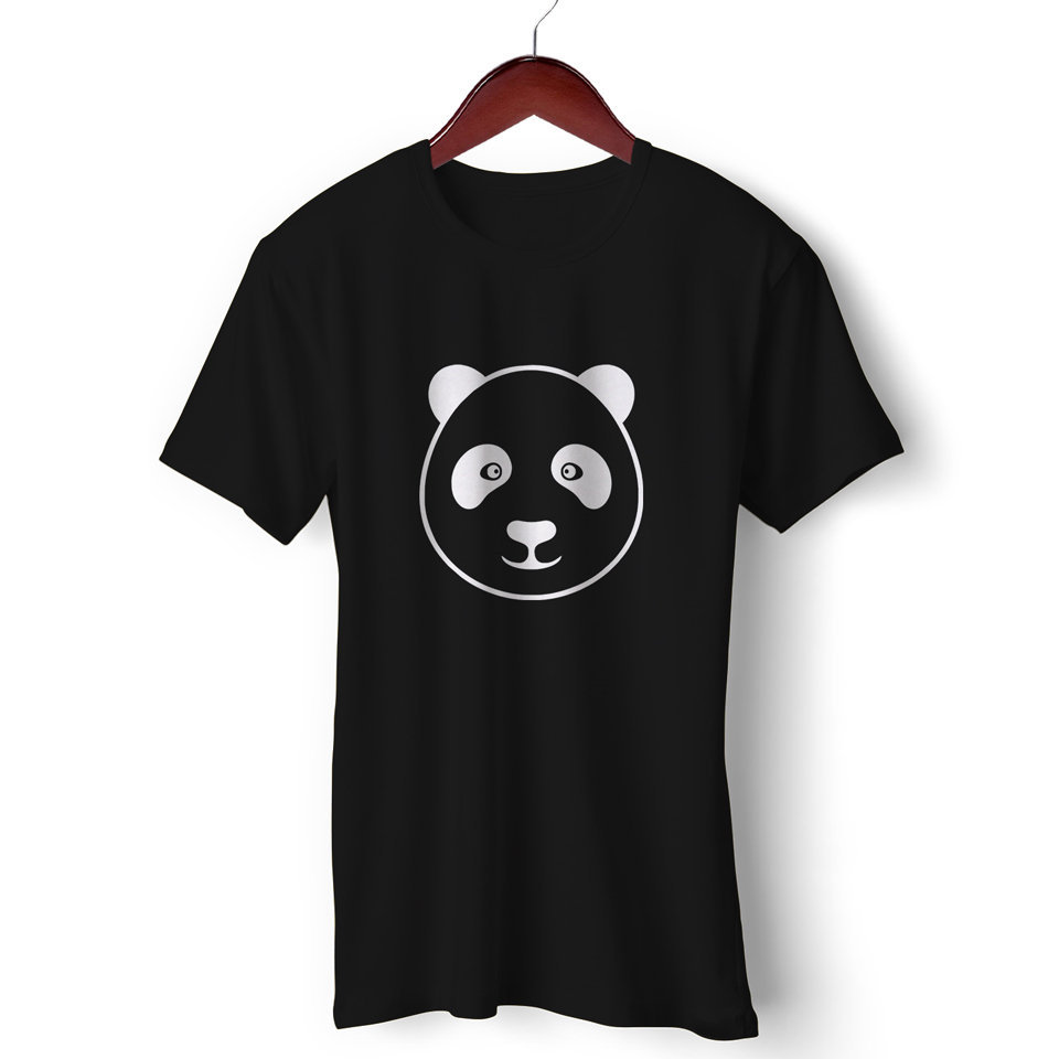 Panda Face | Round Neck Half Sleeve |Regular Fit