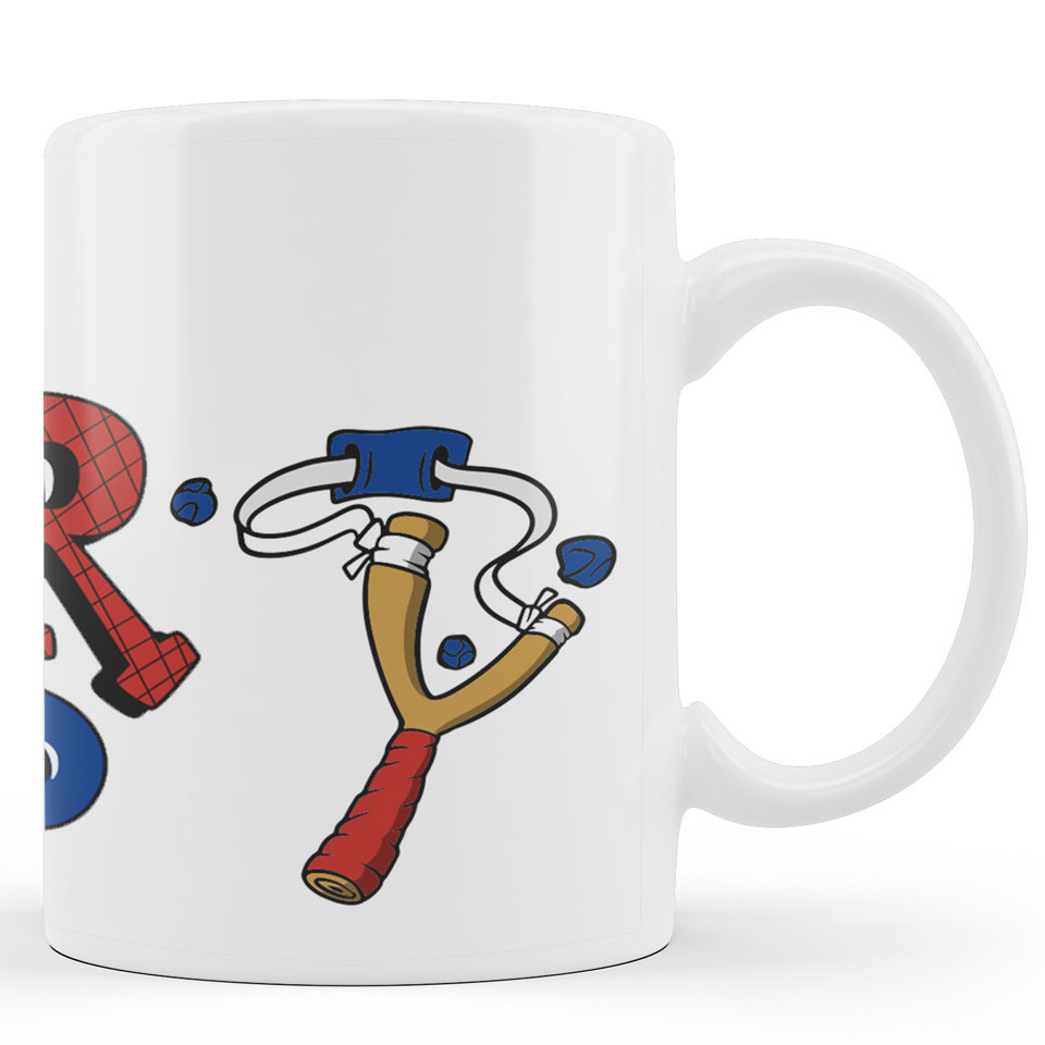 Printed Ceramic Coffee Mug | Superhero’s |Born To Be Superhero Mug | 325 Ml 