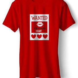 Wanted | T Shirt For Him | Unisex Cotton T Shirt | Round Neck Regular Fit