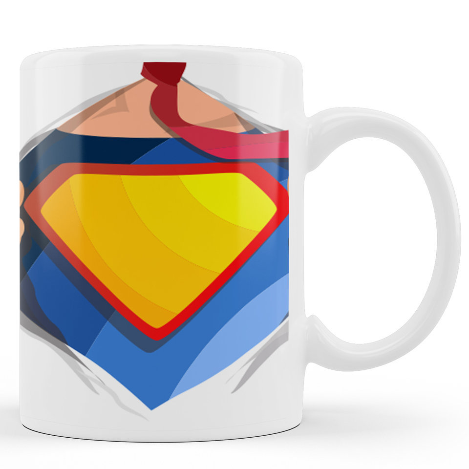 Printed Ceramic Coffee Mug | Sperhero’s |Superman Mug | 325 Ml 