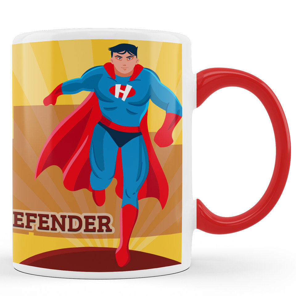 Printed Ceramic Coffee Mug | Superhero’s |The City Defender Mug | 325 Ml 