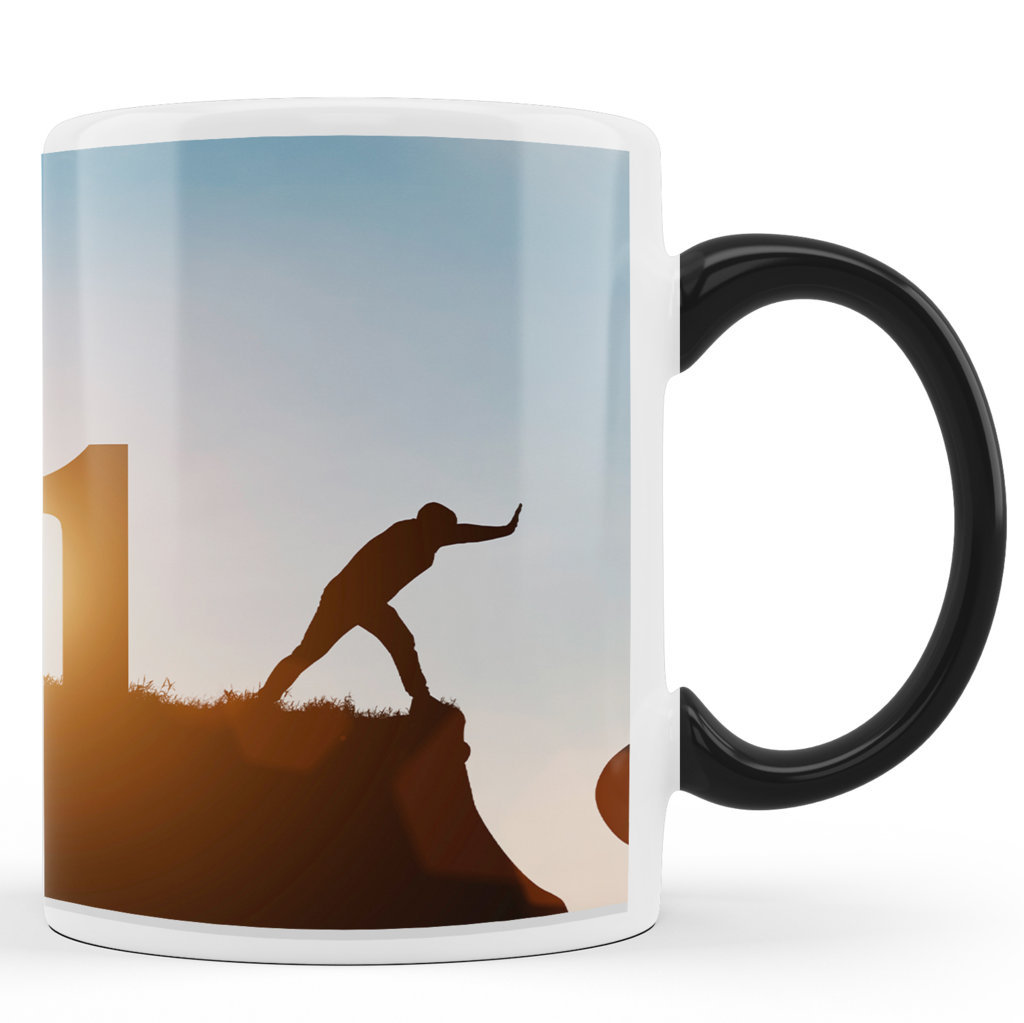 Printed Ceramic Coffee Mug | Go 2020 |Happy New Year 2021 Mug | 325 Ml