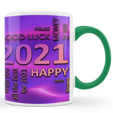 Mug Green Handle