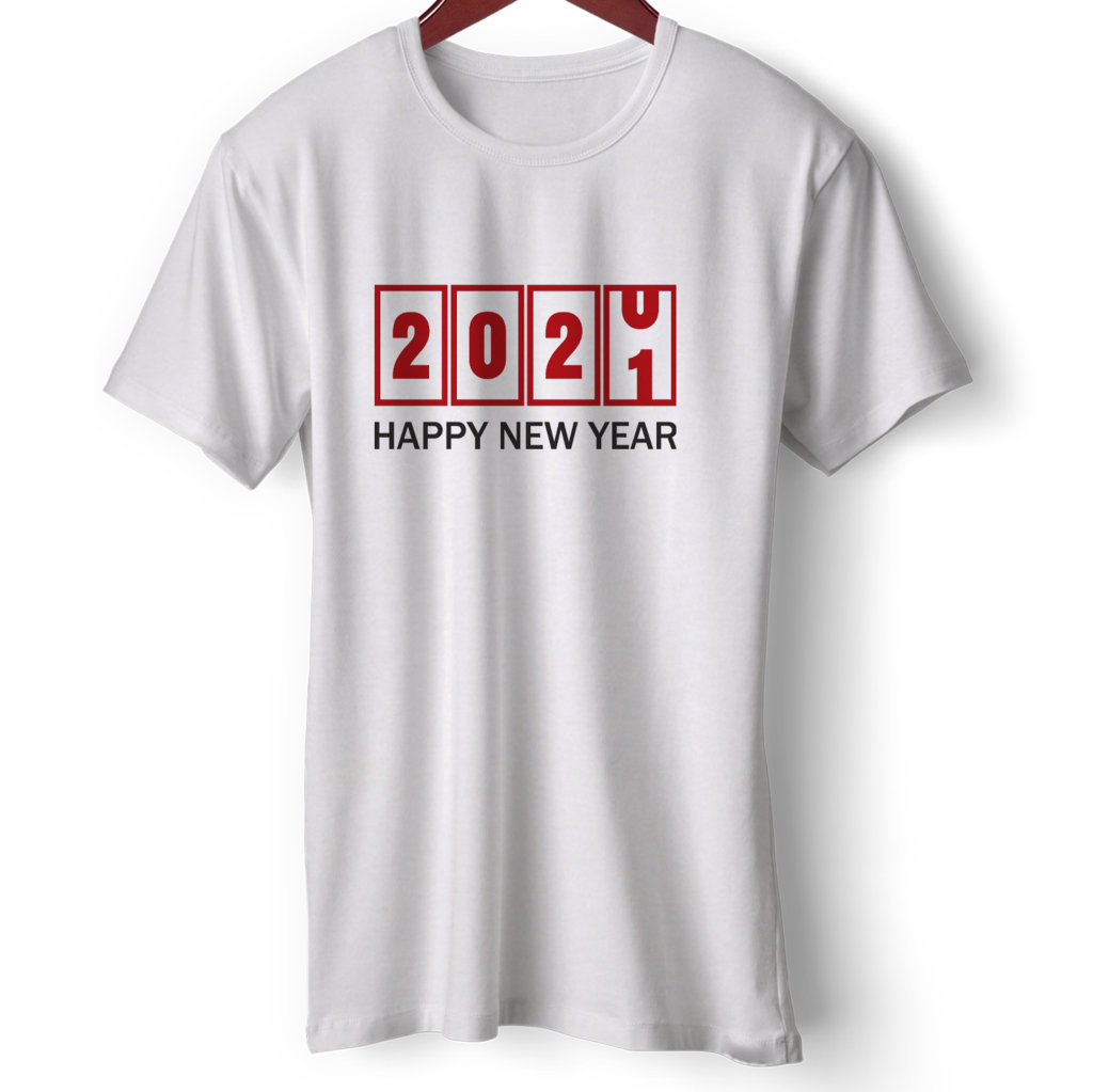 T Shirt For New Year Count Down 2021 | | Round Neck Half Sleeve |Regular Fit