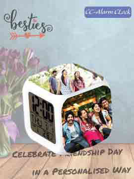 Friendship Day Special Digital Alarm Clock With Temperature And Date