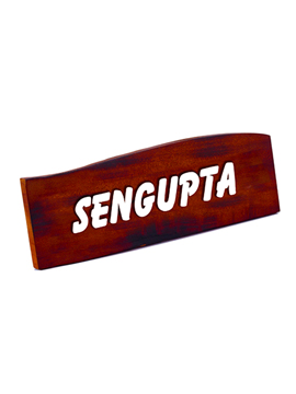 Personalised Wooden Laser Engraved Name Plate (WNP-1)