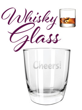 Personalised Sand Carved Whisky Glass