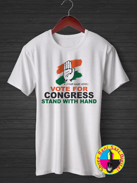 Vote For Congress Stand With Hand