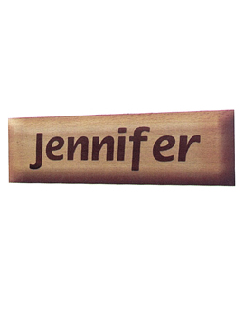 Personalised Laser Engrave Wooden Name Plate (1037SM)
