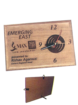 Personalised Laser Engraved Wooden Clock